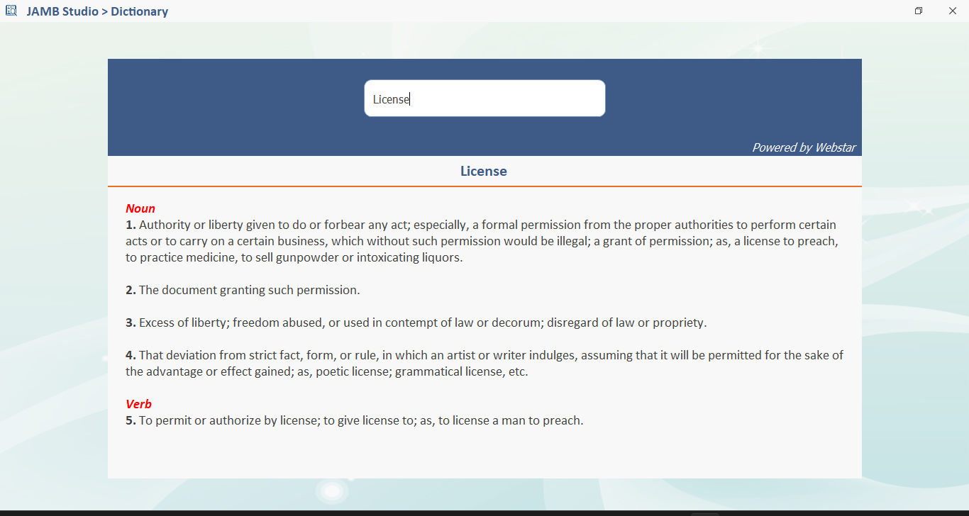 sample screenshot