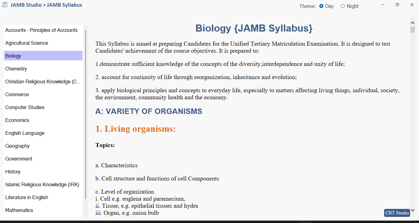 sample screenshot
